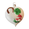 "Good Luck" Heart Ornament by Old German Christmas