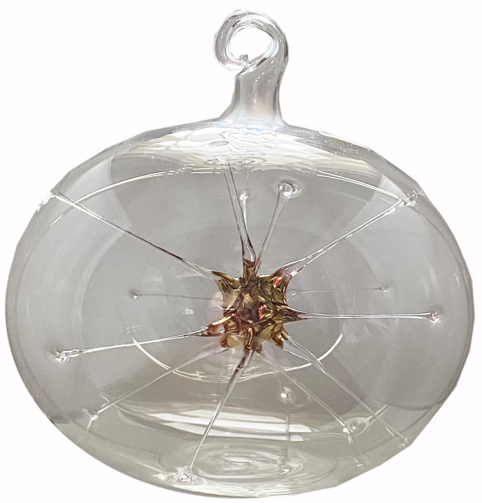 Clear Starburst, Olive by Greiner-Perth Glaskunst