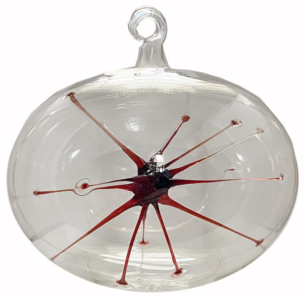 Clear Starburst, Olive by Greiner-Perth Glaskunst