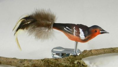 Bookfinch Mini Bird, Ornament by Glas Bartholmes