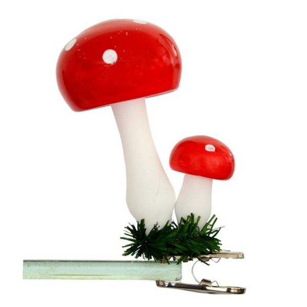 Double Mushroom on clip by Glas Bartholmes