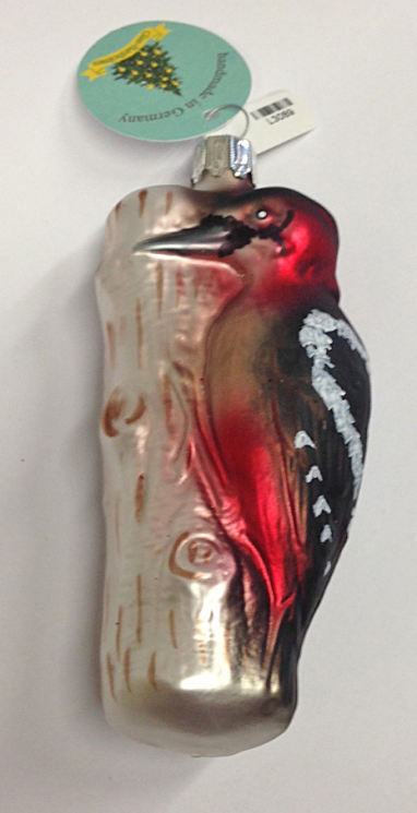 Woodpecker Ornament by Glas Bartholmes