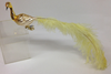 Gold Swan with Plume Ornament by Glas Bartholmes
