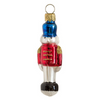 Nutcracker Ornament, small, red by Glas Bartholmes