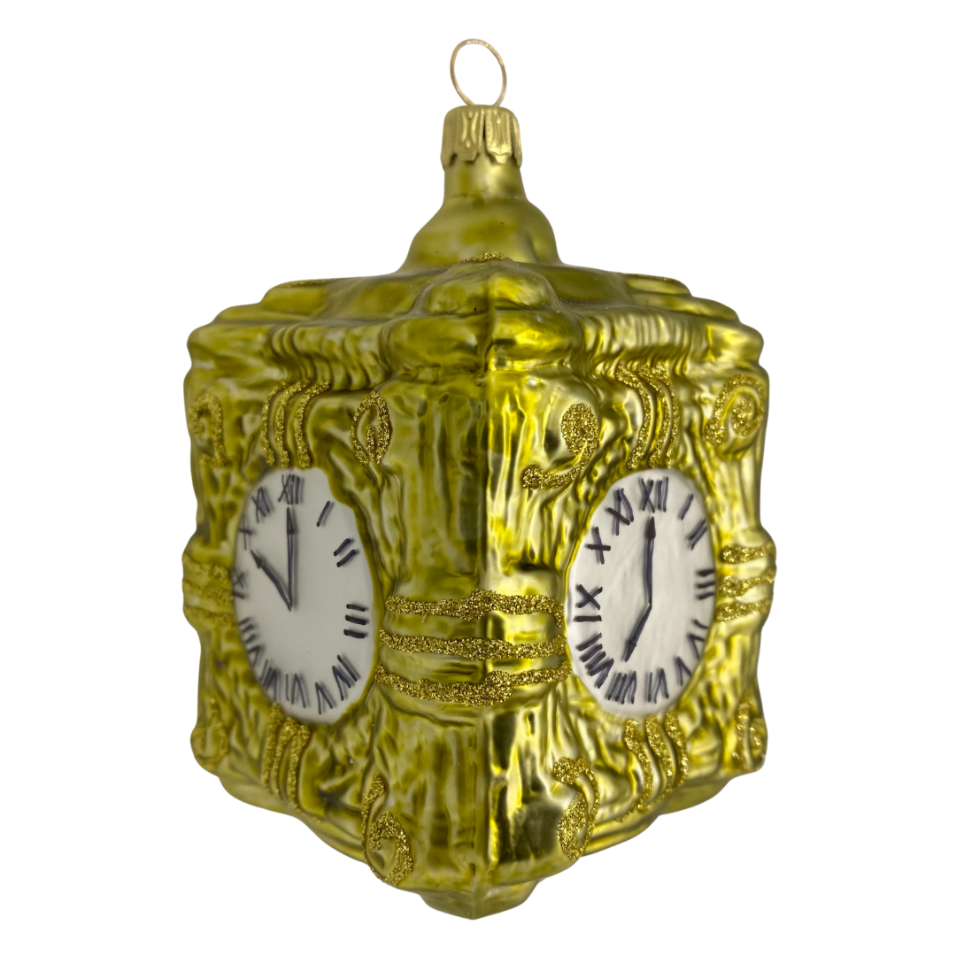4 Sided Clock by Glas Bartholmes
