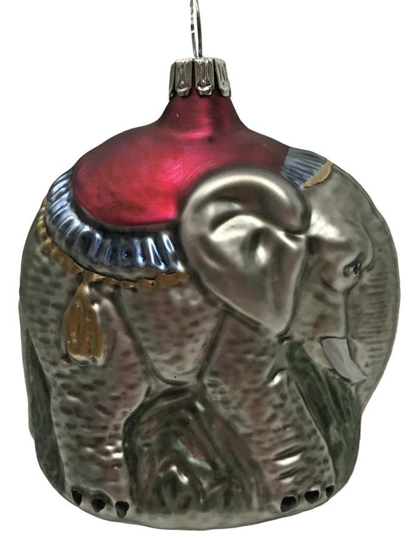 Elephant Ornament by Glas Bartholmes