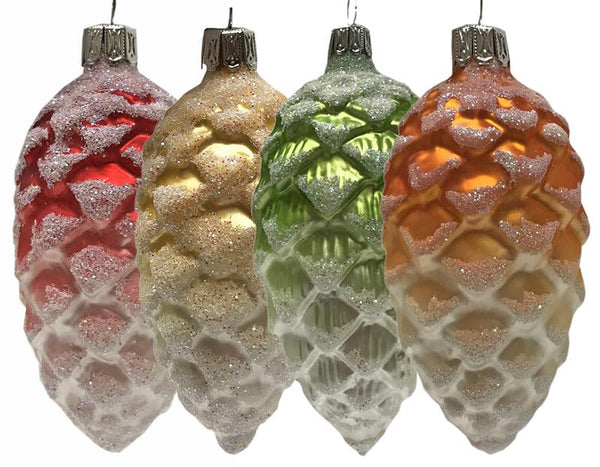 10 cm Pinecone Ornaments by Glas Bartholmes