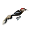 Red and Black Bundt Woodpecker Ornament by Glas Bartholmes
