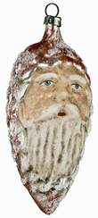 Red Pinecone Santa Ornament made by Richard Mahr GmbH (Marolin) in Steinach