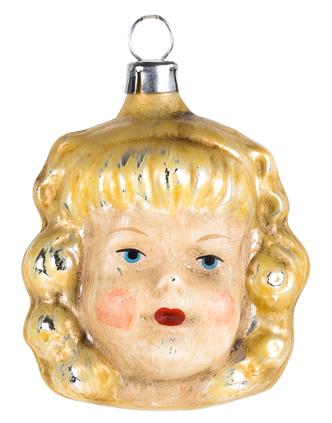 Doll Head Ornament made by Richard Mahr GmbH (Marolin) in Steinach