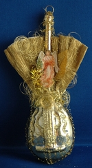 Angel on Mandolin Antique Style Ornament by Nostalgie