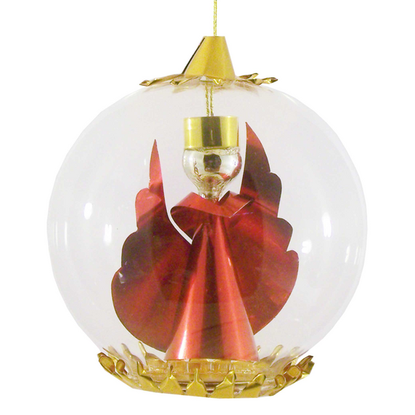 Red Angel Ornament by Resl Lenz