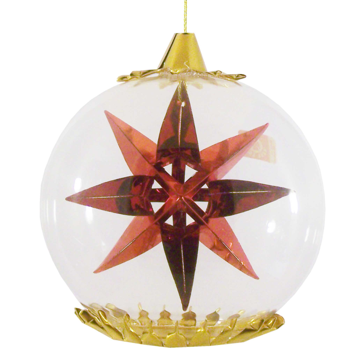 Red Star Ornament by Resl Lenz