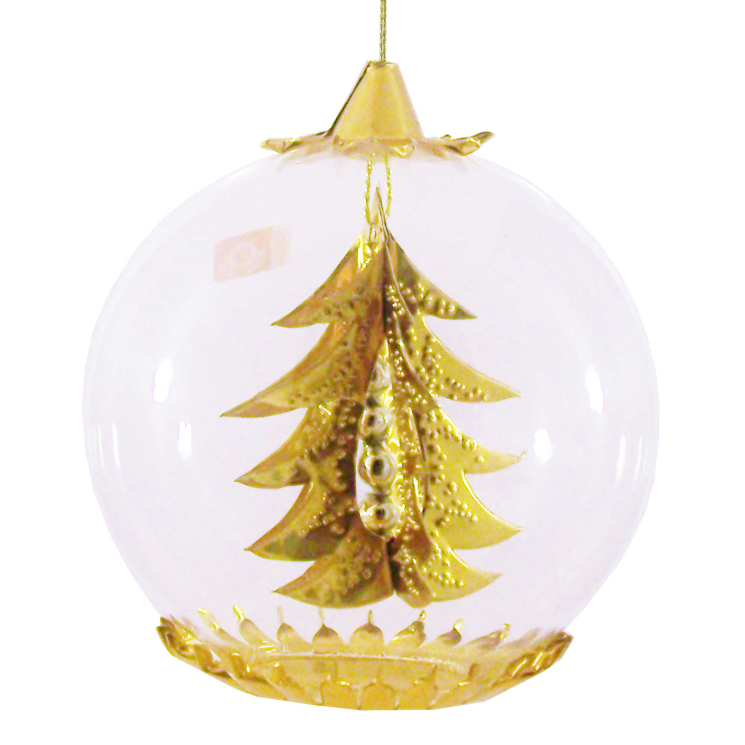 Gold Tree Foil Ornament by Rezl Lens