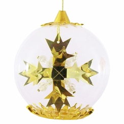 Snowflake Foil Ornament, gold by Resl Lenz