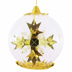 Gold Snowflake Foil Ornament by Resl Lenz