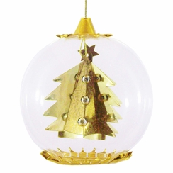 Gold Glitter Tree Ornament by Resl Lenz