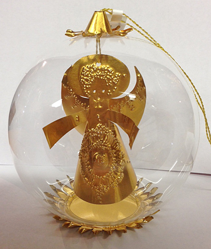 Large Gold Angel Ornament by Resl Lenz