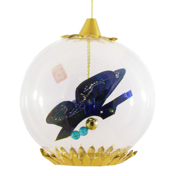 Blue Butterfly Ornament by Resl Lenz
