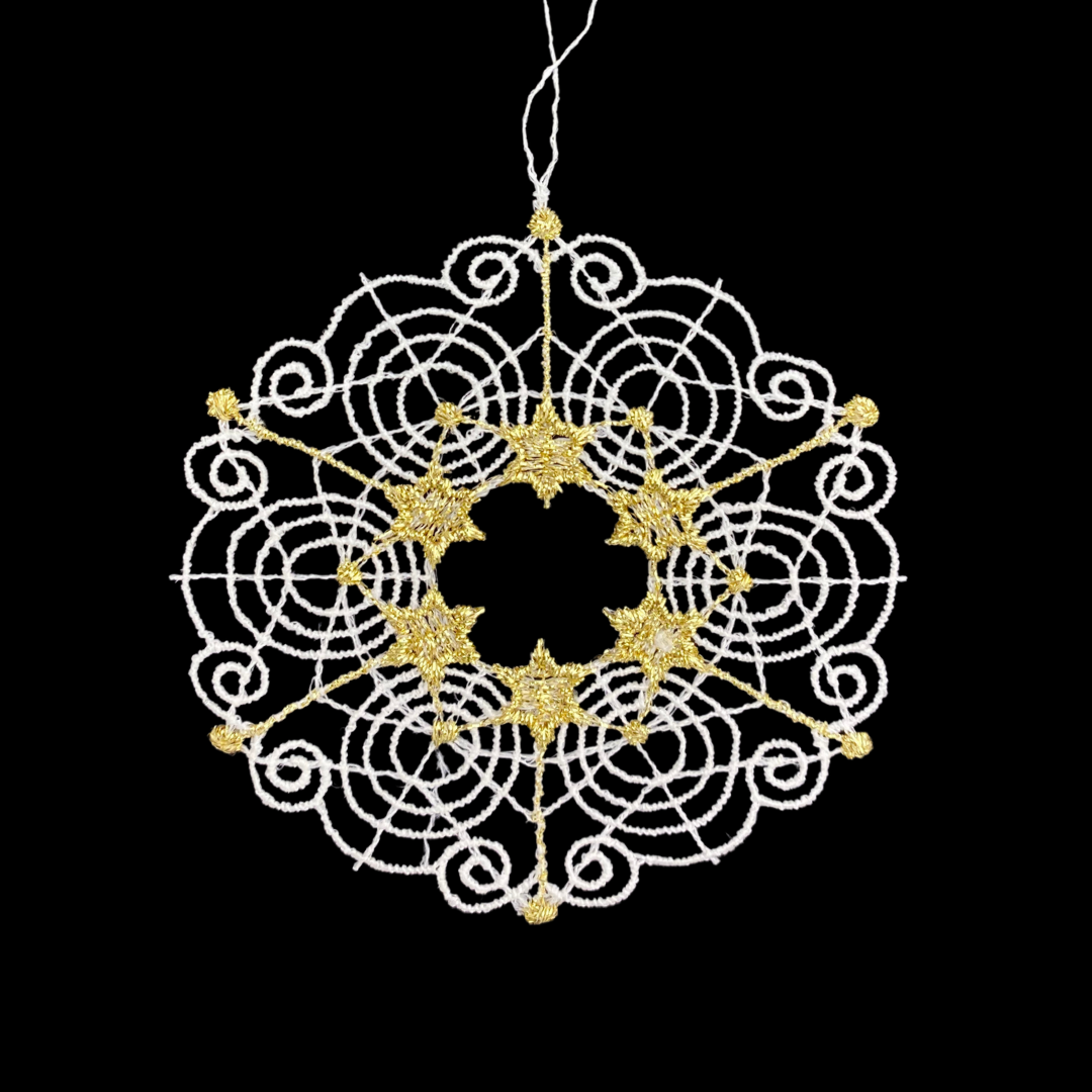 Lace Kugel Ornament by StiVoTex Vogel
