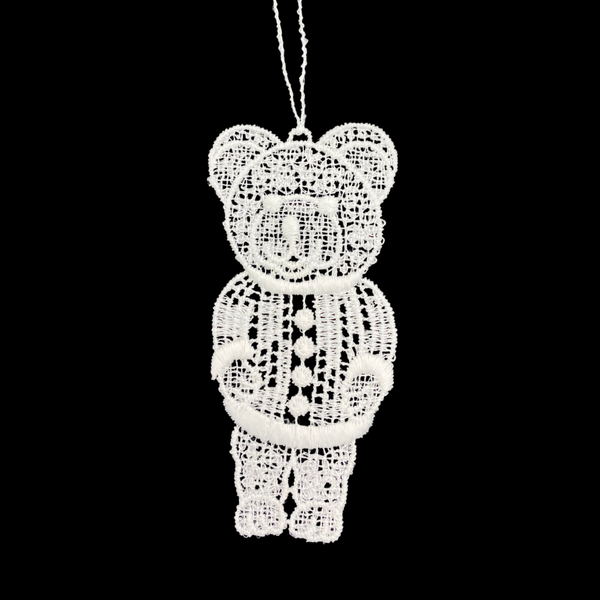 Lace Teddy Bear Ornament by StiVoTex Vogel
