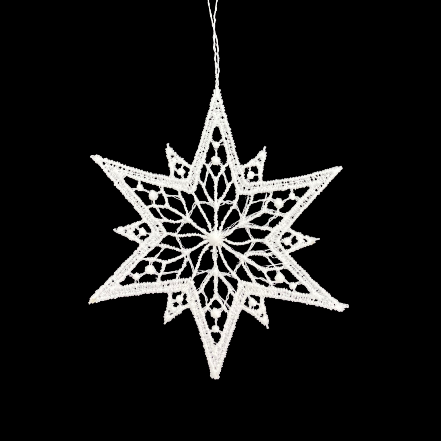 Lace Star #4 Ornament by Stickservice Patrick Vogel