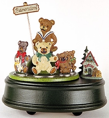 Bear Pewter Music Box by Kuehn Pewter