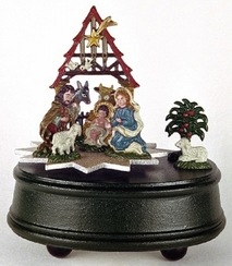 Nativity with TreePewter Music Box by KŸhn