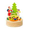 Wind-up Santa Claus with Angel Music Box by Graupner Holzminiaturen