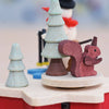 crank Snowman Music Box by Graupner Holzminiaturen