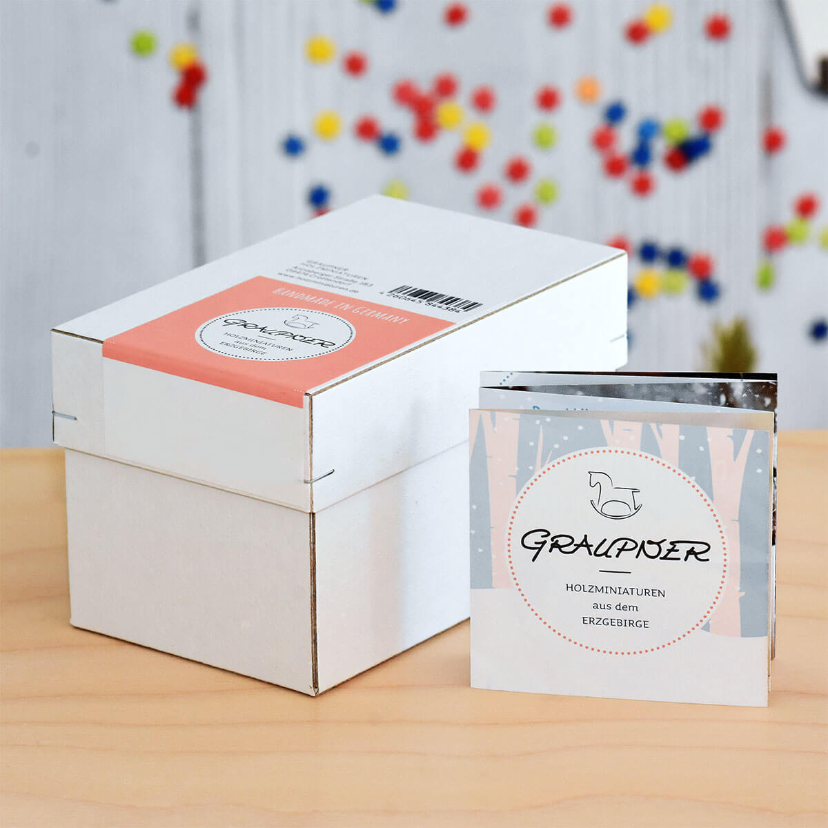 crank Snowman Music Box by Graupner Holzminiaturen