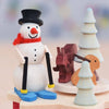 crank Snowman Music Box by Graupner Holzminiaturen