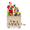 Santa Claus Crank Music Box by Graupner Holzminiaturen