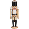 King Nutcracker, 15.5", natural wood by Seiffener Volkskunst