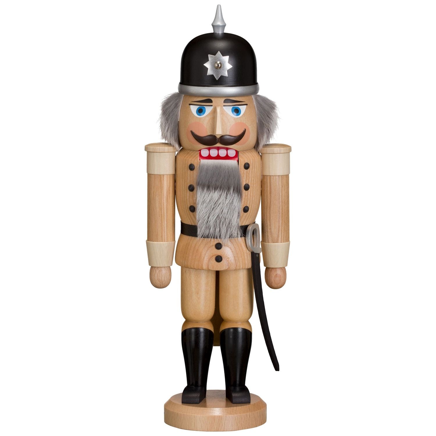 Soldier Nutcracker, natural wood, 14.6