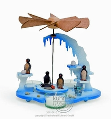 Painted Penguins Tea Light Pyramid by Kuhnert GmbH