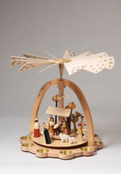 Tea Light Star Nativity Pyramid by Richard Glasser GmbH