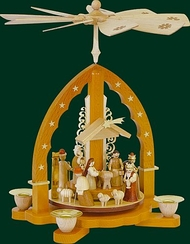 Stained Nativity Pyramid by Richard Glasser GmbH