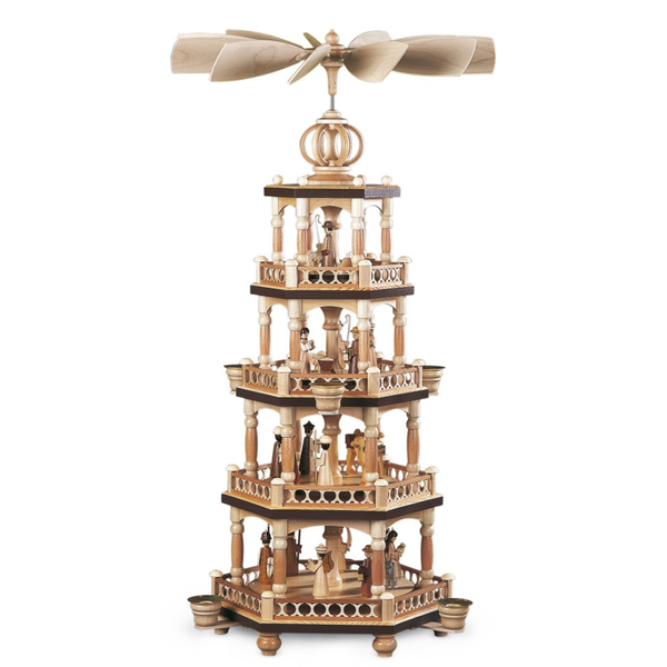 Four Tier "The Christmas Story" Pyramid by Muller GmbH
