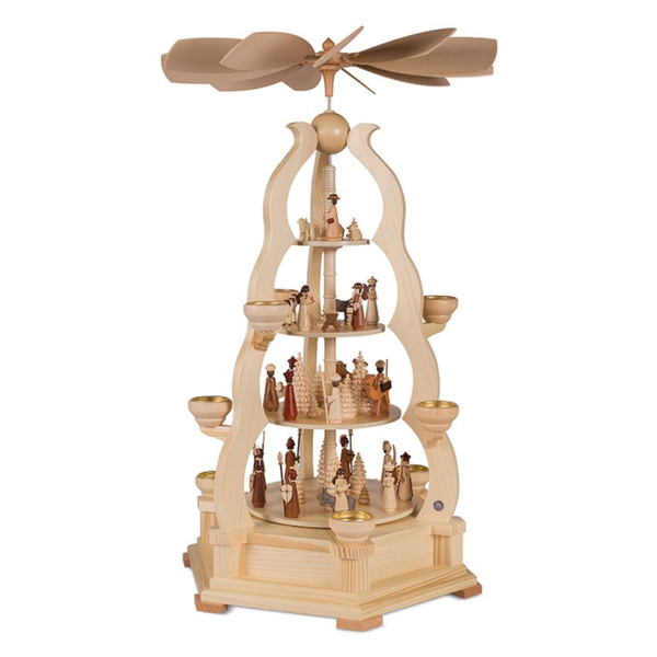 Four Tier "Christmas Story" Tealight Pyramid by Mueller GmbH
