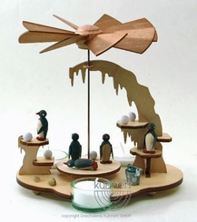 Penguin Tea Light Pyramid by Kuhnert GmbH