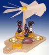 Mouse and Cheese Tea Light Pyramid by Volker Zenker