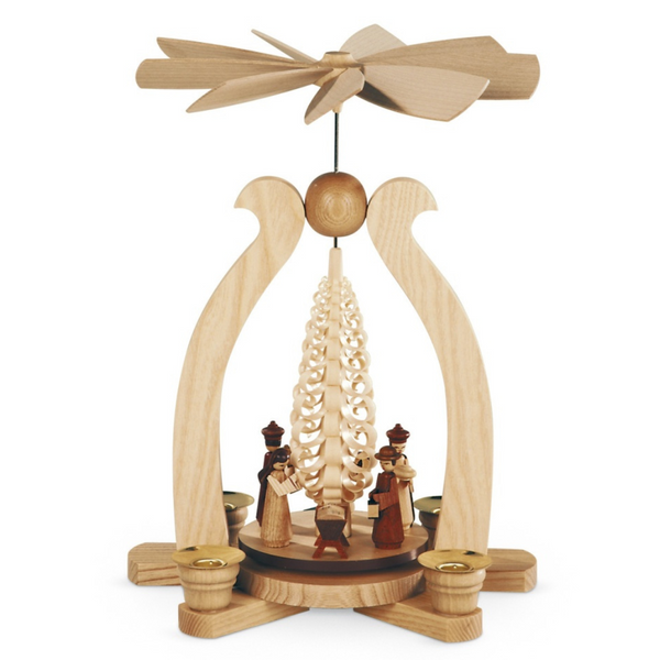 Nativity Under Bow Arch, One Tier Pyramid by Mueller GmbH