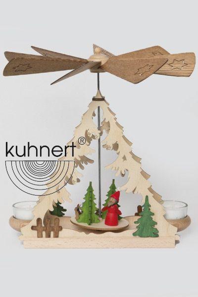 A Frame Santa Tea Light Pyramid by Kuhnert