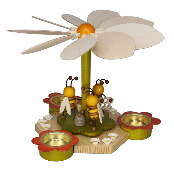 Bee Tea Light Pyramid by Volker Zenker