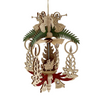 Ribbon Candle Frame with Santa Motif Pyramid Ornament by Harald Kreissl
