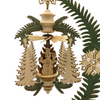Pine Tree Frame with Children Motif Pyramid Ornament on Stand by Harald Kreissl