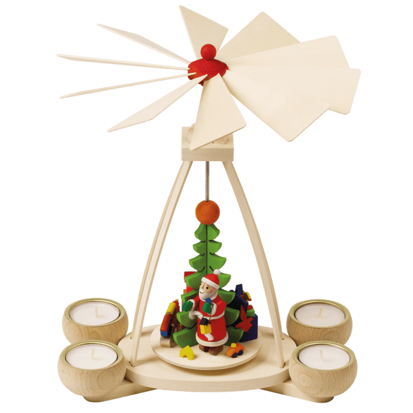Santa Claus Tealight Pyramid by Graupner Holzminiaturen