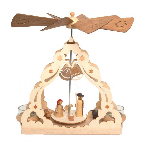 A Frame Nativity Tea Light Pyramid by Kuhnert GmbH