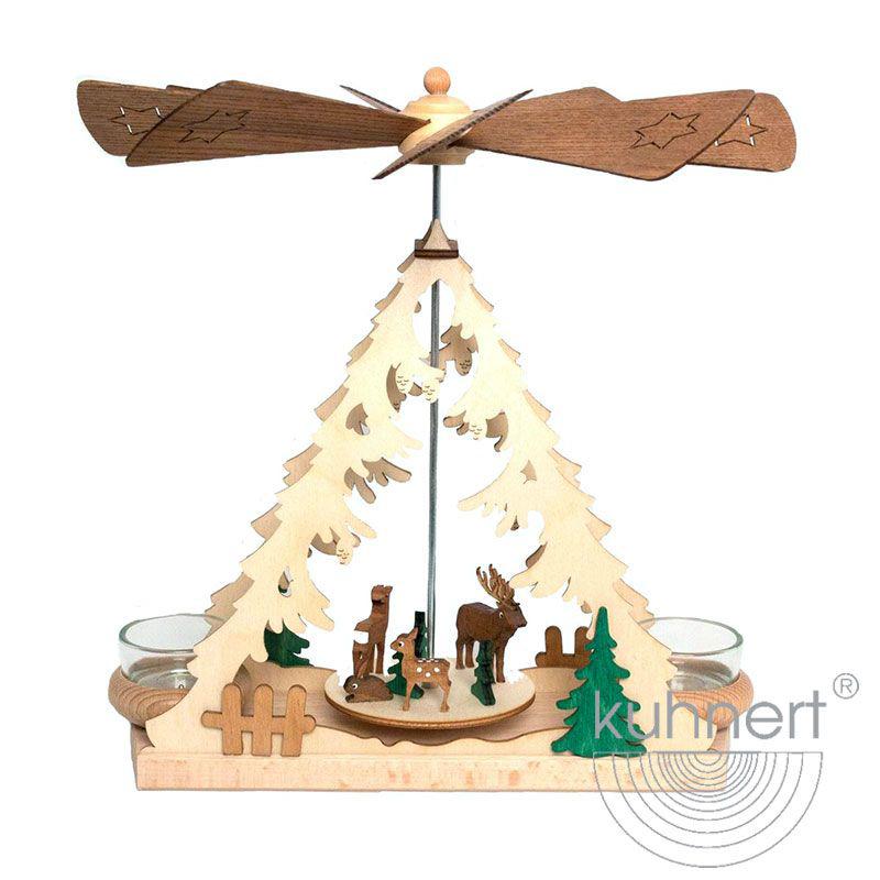 A Frame Woodland Animls Tea Light Pyramid by Kuhnert GmbH